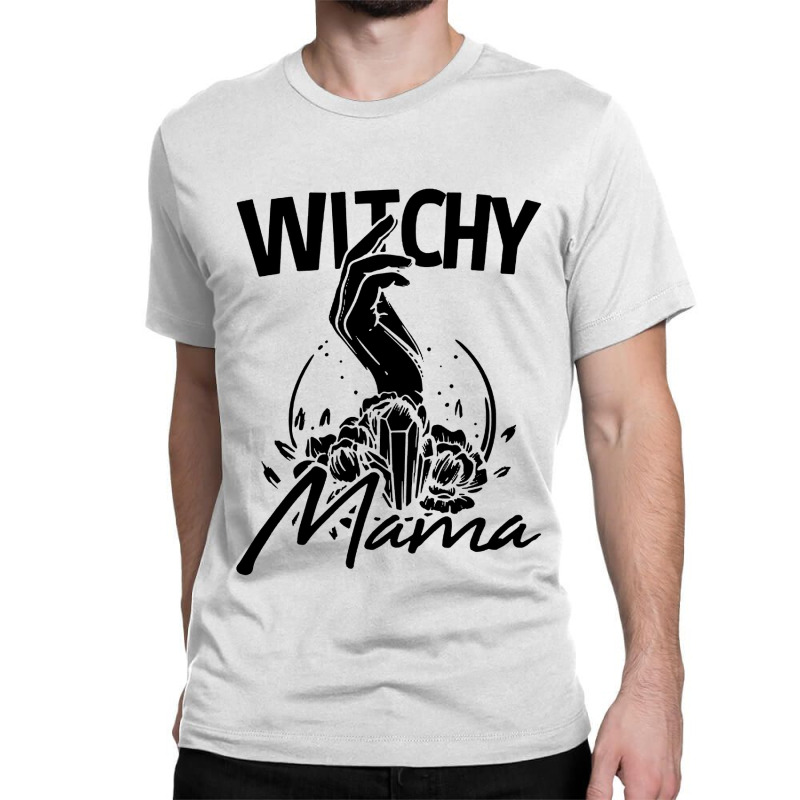 Custom Witchy Mama Halloween Classic T 