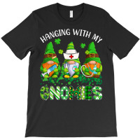 St Patricks Day Hanging With My Gnomies Nurse Stethoscope T Shirt T-shirt | Artistshot