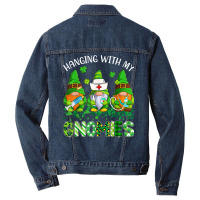 St Patricks Day Hanging With My Gnomies Nurse Stethoscope T Shirt Men Denim Jacket | Artistshot