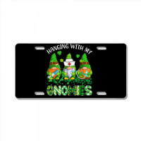 St Patricks Day Hanging With My Gnomies Nurse Stethoscope T Shirt License Plate | Artistshot