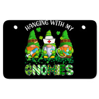 St Patricks Day Hanging With My Gnomies Nurse Stethoscope T Shirt Atv License Plate | Artistshot