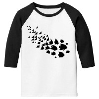 Fish And Birds Art Youth 3/4 Sleeve | Artistshot