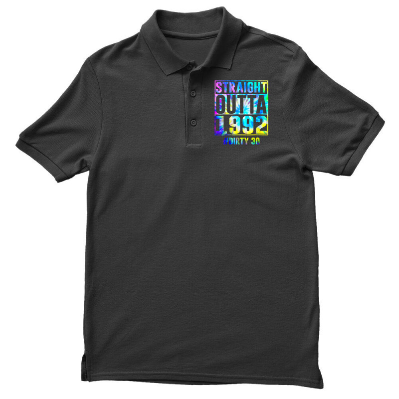 Straight Outta 1992 Dirty Thirty Funny 30th Birthday Gift T Shirt Men's Polo Shirt | Artistshot