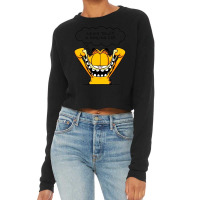 Smiling Cat Cropped Sweater | Artistshot