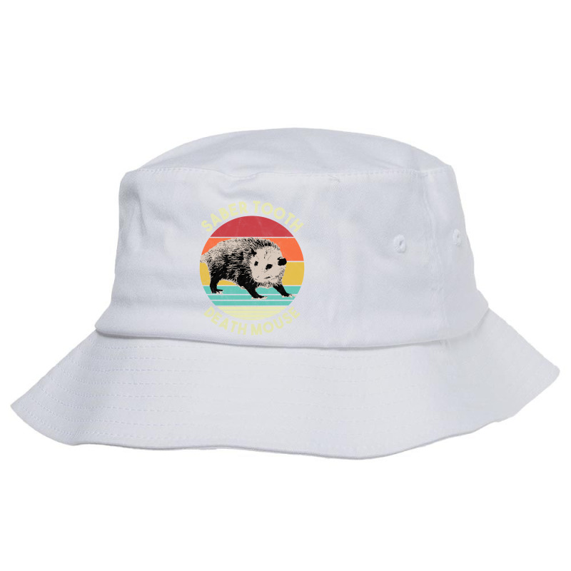 Custom Saber Tooth Dead Mouse Funny Possum Sweatshirt Bucket Hat