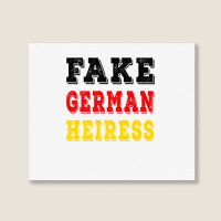 The Cut   Fake German Heiress Premium T Shirt Landscape Canvas Print | Artistshot