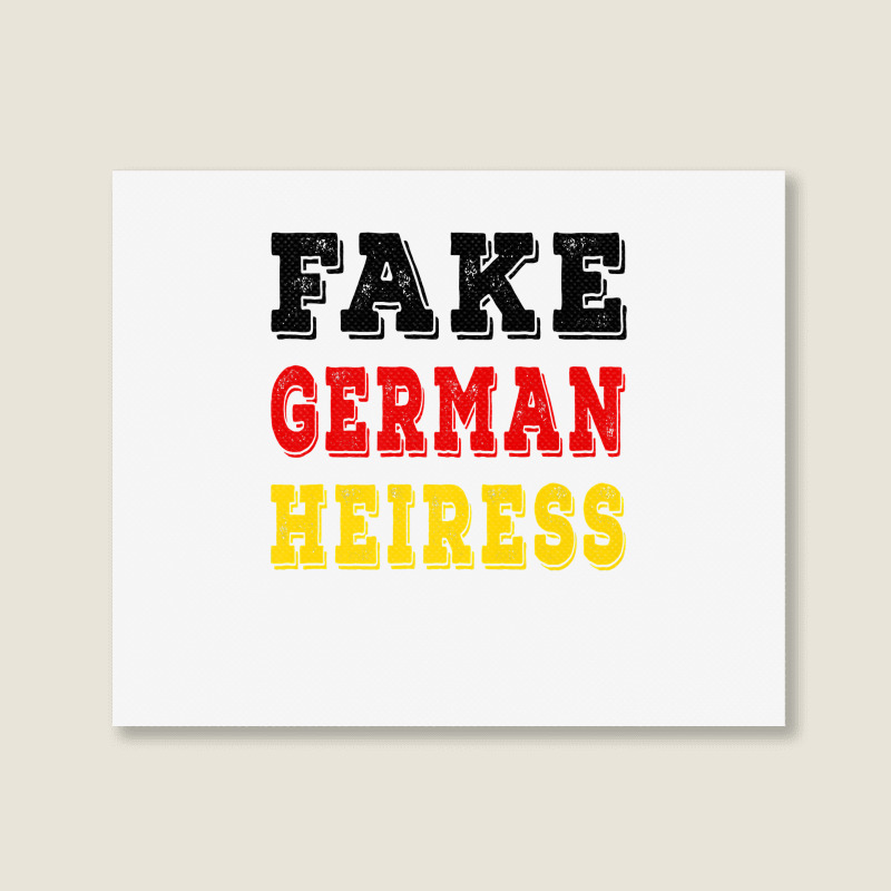 The Cut   Fake German Heiress Premium T Shirt Landscape Canvas Print | Artistshot