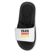 The Cut   Fake German Heiress Premium T Shirt Slide Sandal | Artistshot