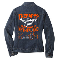 Netherlands Gift Amsterdam Dutch Groningen Limburg Utrecht T Shirt Ladies Denim Jacket | Artistshot