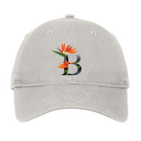 Floral Initial Letter B Adjustable Cap | Artistshot