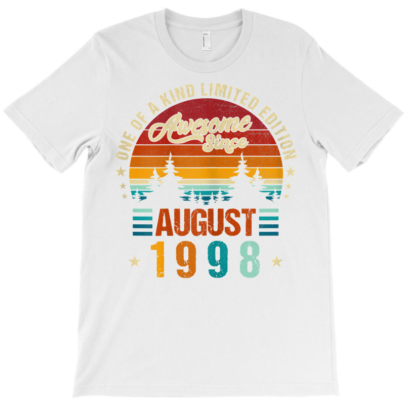 Womens Vintage 1998 Awesome Since August 1998 Limited Edition 24th T S T-shirt | Artistshot