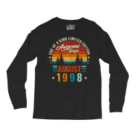 Womens Vintage 1998 Awesome Since August 1998 Limited Edition 24th T S Long Sleeve Shirts | Artistshot