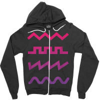 Waveform Techno Synthesizer Synth Analog T Shirt Zipper Hoodie | Artistshot