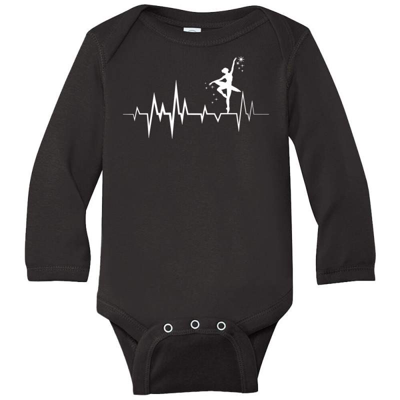 Ballet Dancer Heartbeat Ballerina Long Sleeve T Shirt Long Sleeve Baby Bodysuit | Artistshot