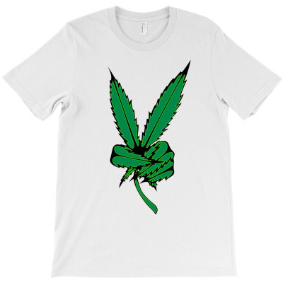 Weed Peace Sign T-shirt Designed By Gani Ibrahim