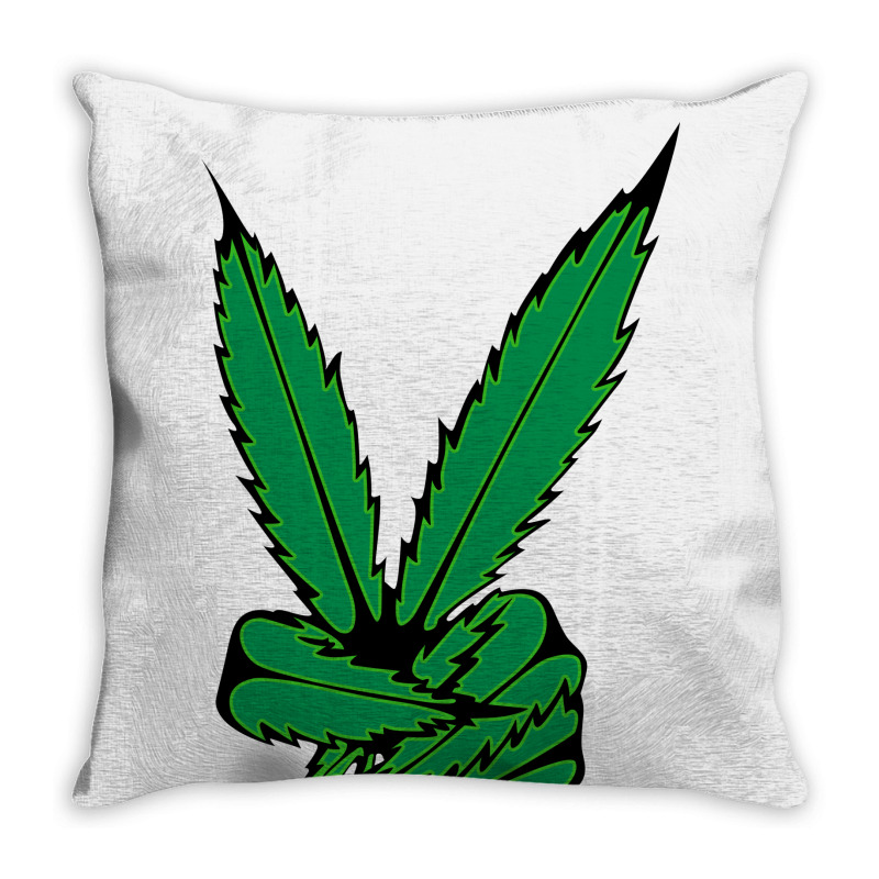 Peace Sign Throw Pillow