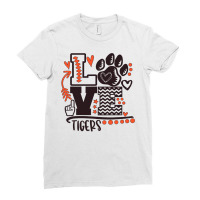 Football Football Iron On Tigersmom Love Tigers Mom Woman Clothing 190 Ladies Fitted T-shirt | Artistshot