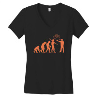 Funny Evolution Stop Following Me Women's V-neck T-shirt | Artistshot