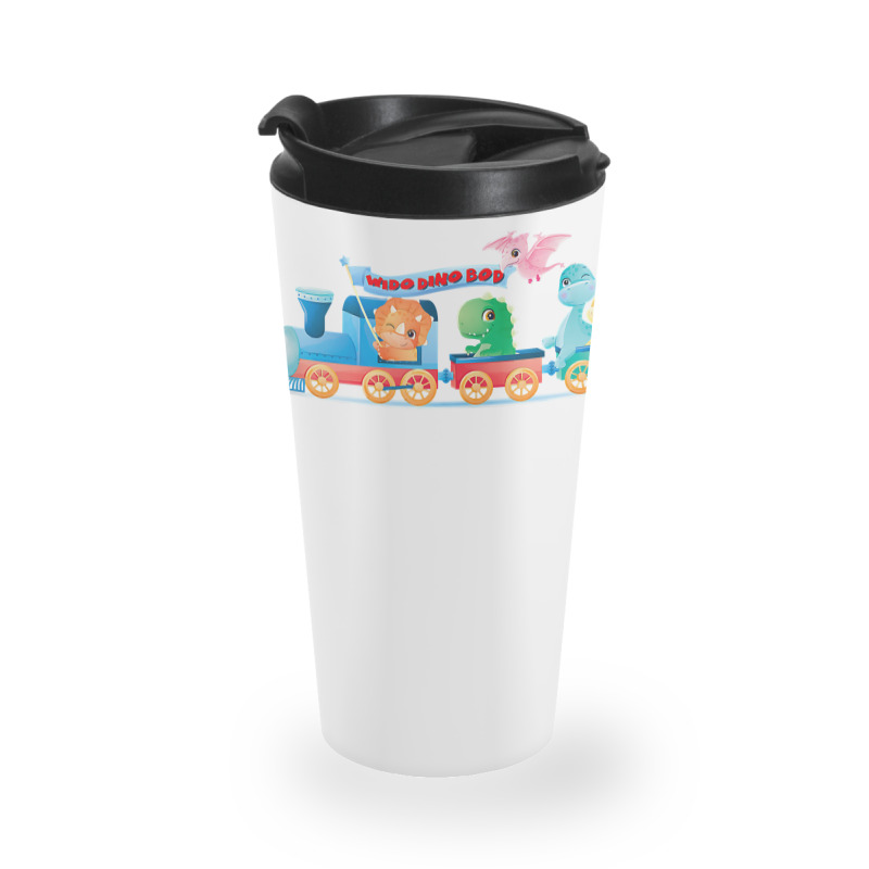 Wido Dino Bod Baby Dinosaurs On Train. Tank Top Travel Mug | Artistshot