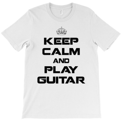 Keep Calm Slide Guitar T-shirt Designed By Gani Ibrahim