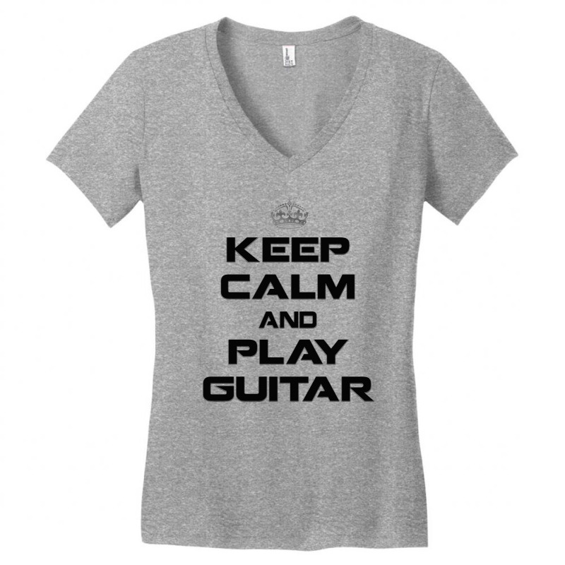 Keep Calm Slide Guitar Women's V-neck T-shirt | Artistshot