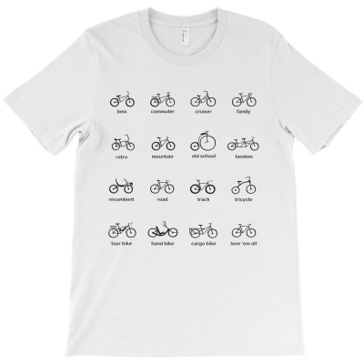 Black Silhouette People For Bikes T-shirt Designed By Gani Ibrahim