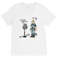 I'm A Huge Metal Fan V-neck Tee | Artistshot