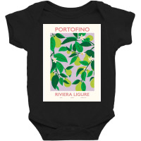 Affiche De Portofin Flower Market Baby Bodysuit | Artistshot