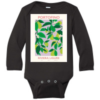 Affiche De Portofin Flower Market Long Sleeve Baby Bodysuit | Artistshot