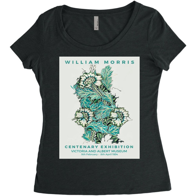 Mid William Morris   Anemone Women's Triblend Scoop T-shirt by fishd47 | Artistshot