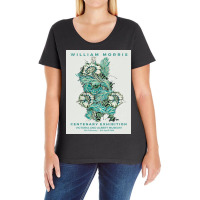 Mid William Morris   Anemone Ladies Curvy T-shirt | Artistshot