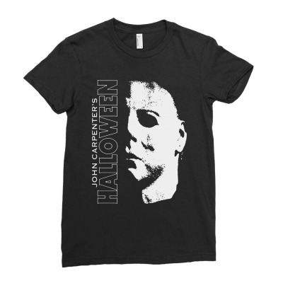 Halloween Michael Myers Ladies Fitted T-shirt Designed By Blqs Apparel