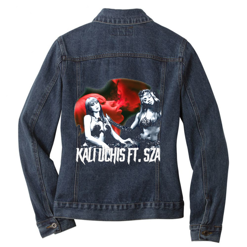 Graphic Music Kali White Uchis Funny Gift Ladies Denim Jacket by Artist-Maribel | Artistshot