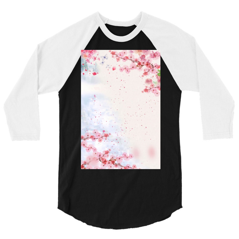 Flower Market Beautiful Fresh And Beautiful Peach 3/4 Sleeve Shirt by annaponder | Artistshot