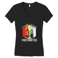 Vaccinated Vaccine Pro Vaccination Immunization Women's V-neck T-shirt | Artistshot