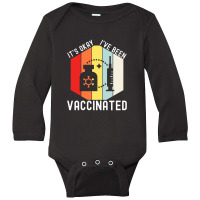 Vaccinated Vaccine Pro Vaccination Immunization Long Sleeve Baby Bodysuit | Artistshot