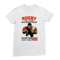 Football Rugbyteam Football Players Sport Lover Apparel 82 Ladies Fitted T-shirt | Artistshot