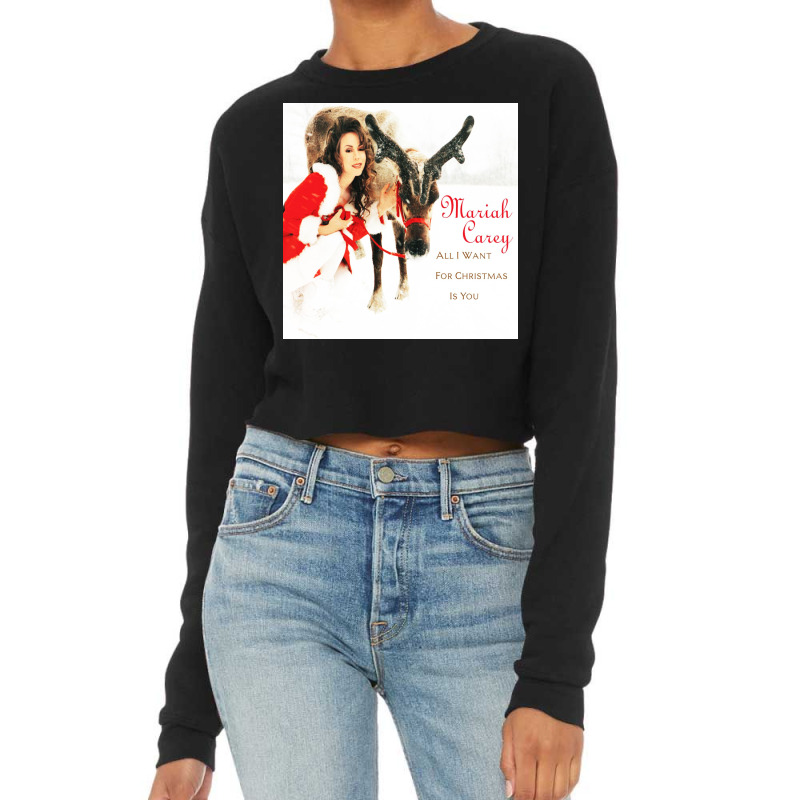 All I Want For Christmas Is You Cropped Sweater by ABudiPranoto | Artistshot