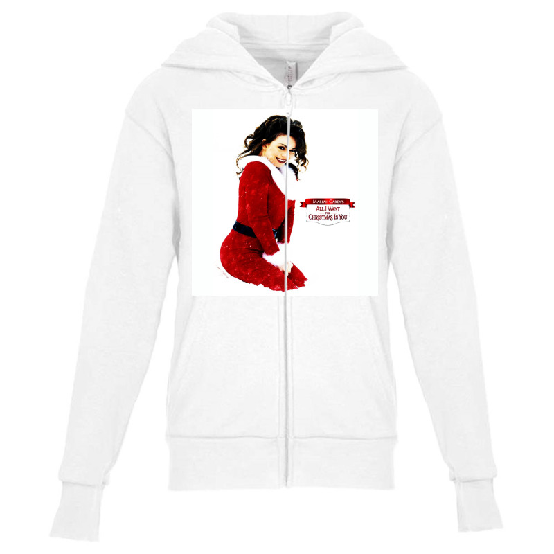 All I Want For Christmas Is You Youth Zipper Hoodie by ABudiPranoto | Artistshot