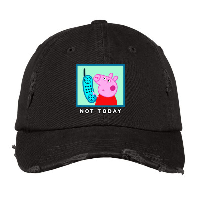 Pig Not Today Distressed Cap Designed By Gotthis Tees