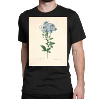 Flower Market Blue  Botanical Art Prints Home Deco Classic T-shirt | Artistshot