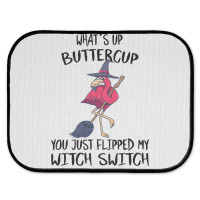 Flamingo Tropical Whats Up Buttercup You Just Flipped My Witch Switch  Rear Car Mat | Artistshot