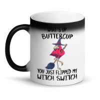 Flamingo Tropical Whats Up Buttercup You Just Flipped My Witch Switch  Magic Mug | Artistshot