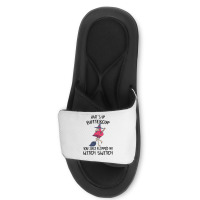 Flamingo Tropical Whats Up Buttercup You Just Flipped My Witch Switch  Slide Sandal | Artistshot