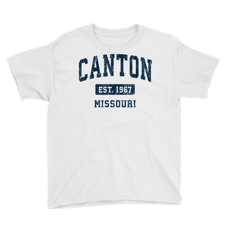 Canton Missouri Mo Vintage Athletic Sports Design T Shirt Youth Tee | Artistshot