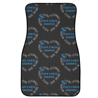 Colon Cancer T  Shirt Colon Cancer Survivor T  Shirt Front Car Mat | Artistshot