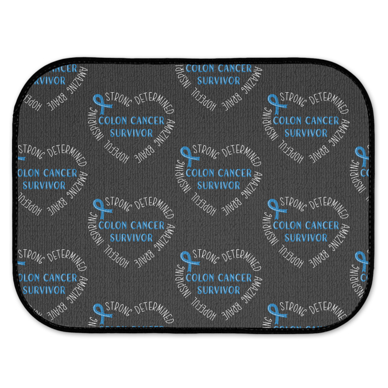 Colon Cancer T  Shirt Colon Cancer Survivor T  Shirt Rear Car Mat | Artistshot