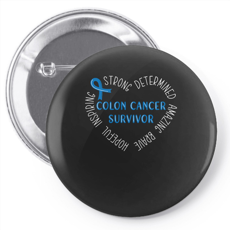 Colon Cancer T  Shirt Colon Cancer Survivor T  Shirt Pin-back Button | Artistshot