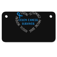 Colon Cancer T  Shirt Colon Cancer Survivor T  Shirt Motorcycle License Plate | Artistshot