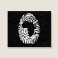 Black History Month African  Africa Fingerprint Landscape Canvas Print | Artistshot